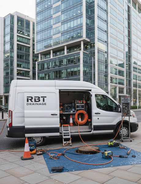 Plumber with customer n the kitchen