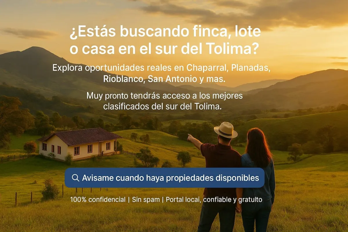 Clasificados Inmobiliarios Sur del Tolima