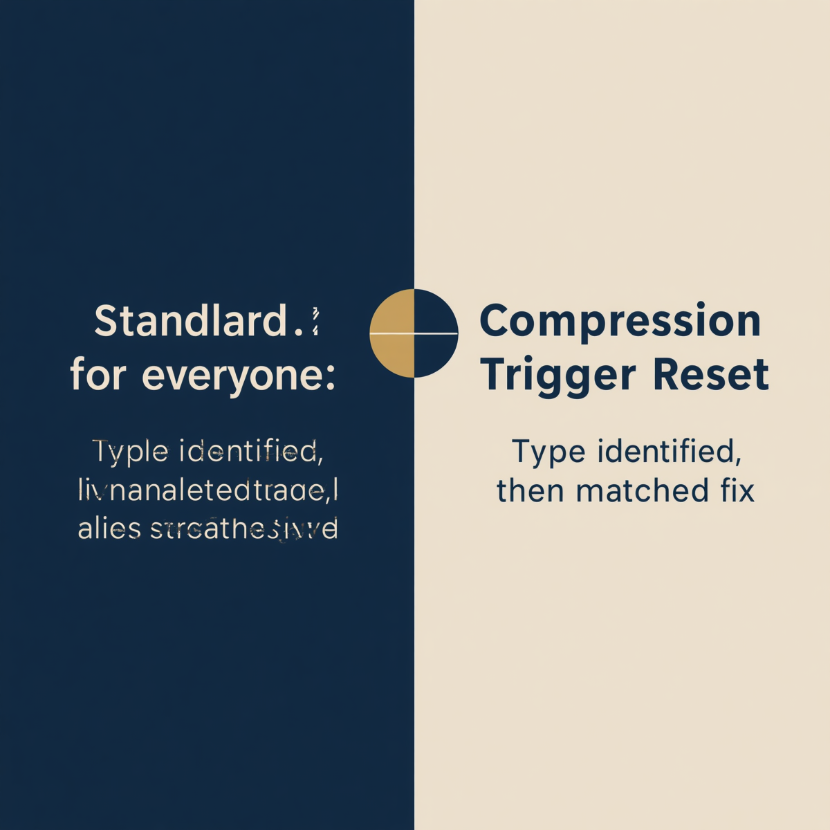 Standard Care vs Compression Trigger Reset Flowchart Diagram