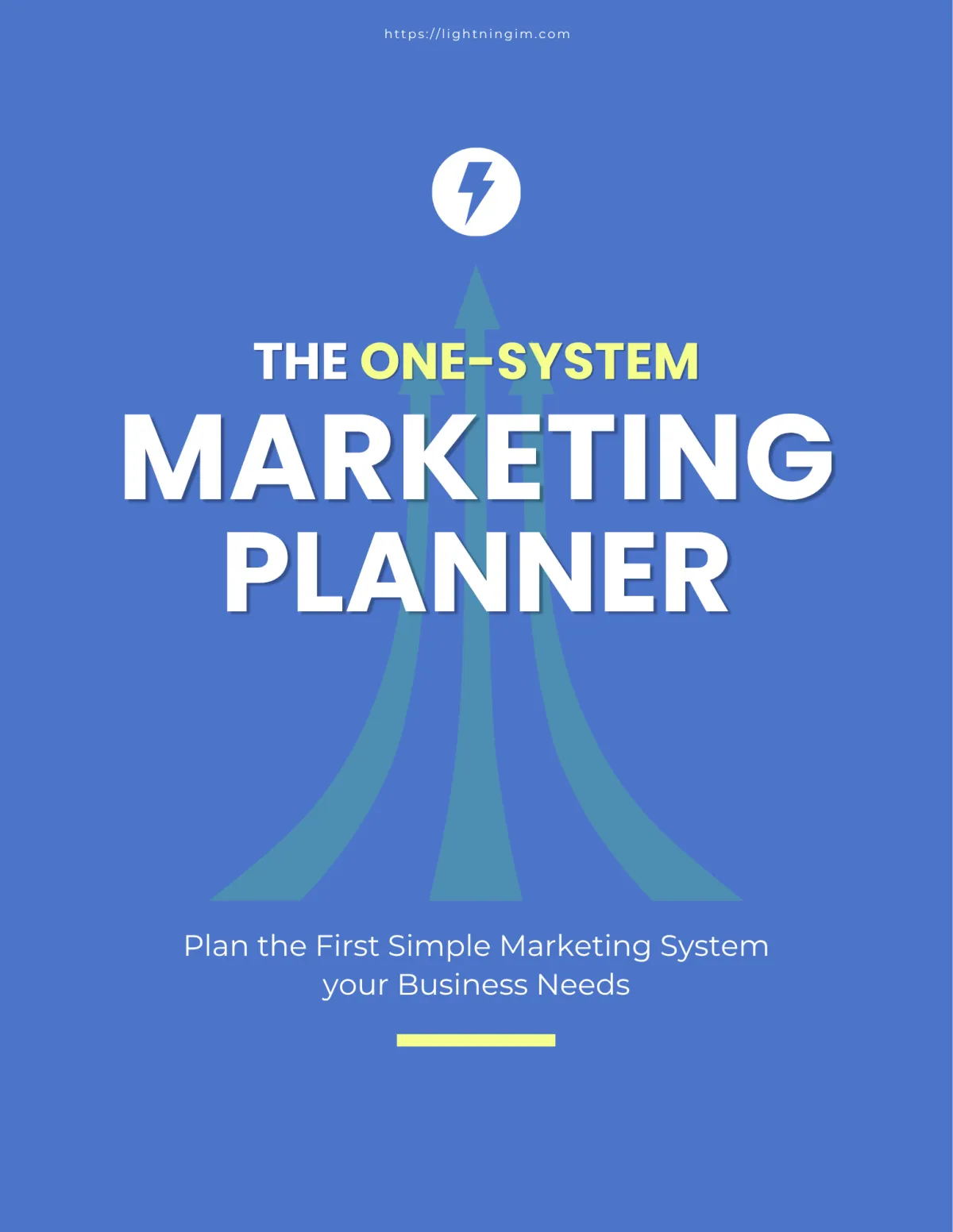 The One-System Marketing Planner Mockup