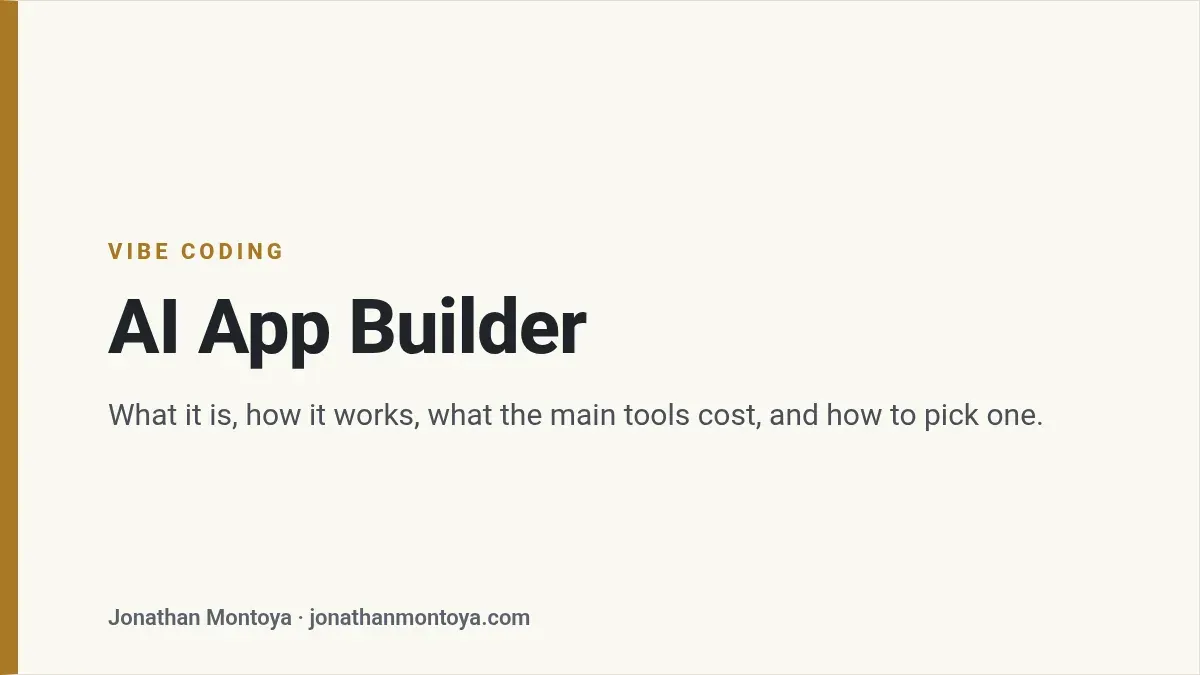 Title card: AI App Builder