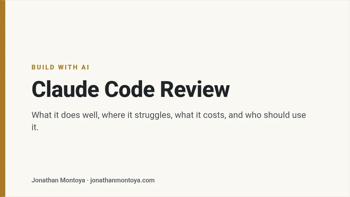 Title card: Claude Code Review