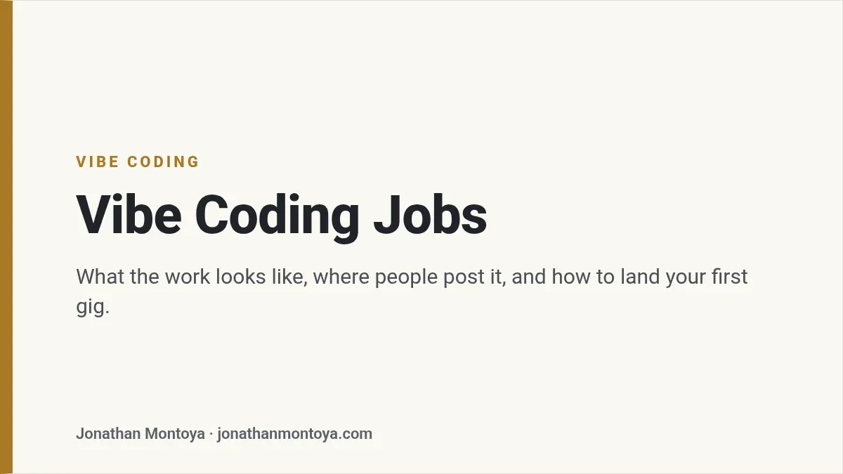 Title card: Vibe Coding Jobs