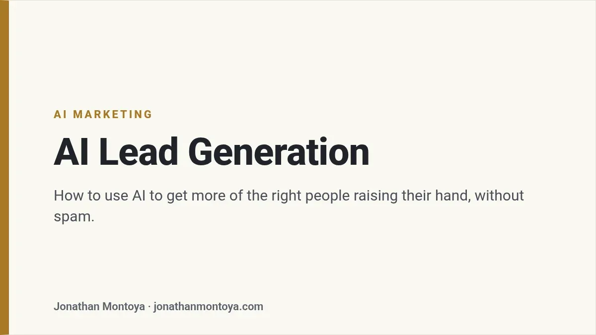 Title card: AI Lead Generation