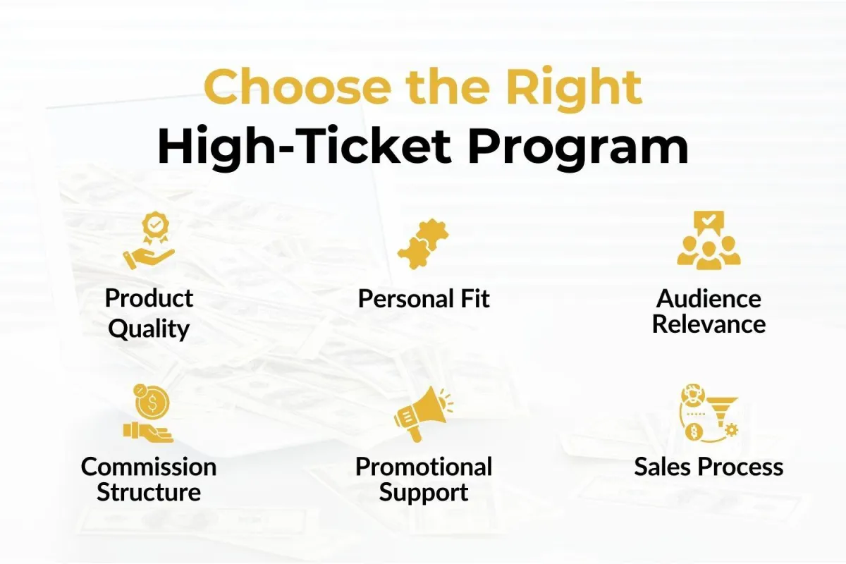 how to choose the right high ticket program