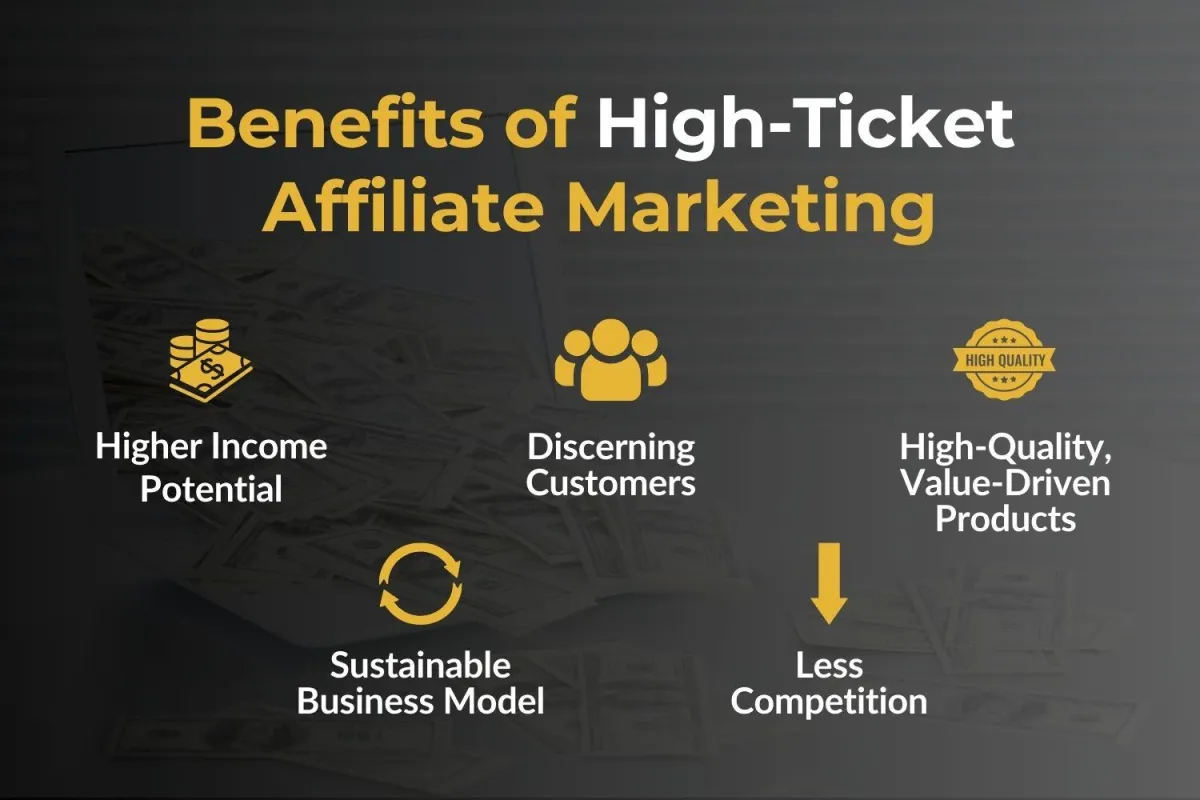 benefits of high ticket affiliate marketing