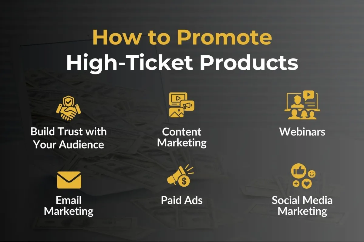 how to promote high ticket products