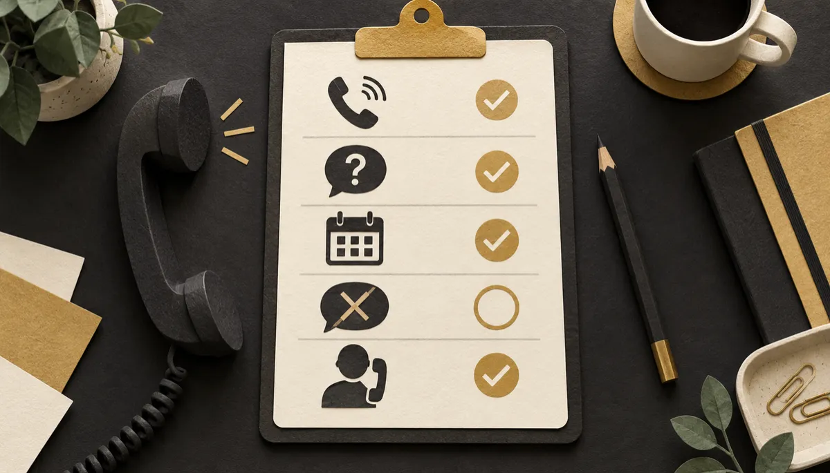 Use a practical call-testing checklist to catch wrong answers, missed requests, broken transfers, and booking mistakes b