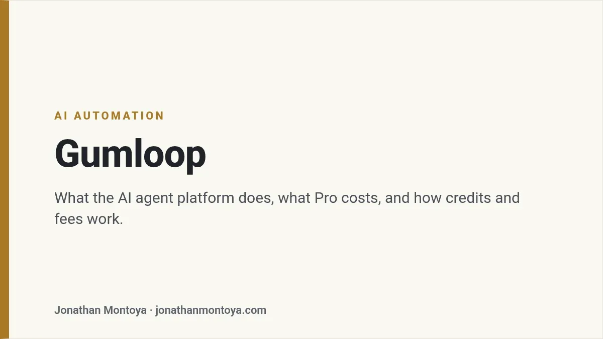 Title card: Gumloop