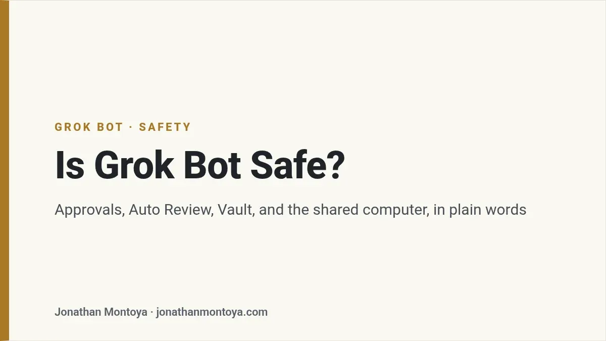 Title card: Is Grok Bot Safe?