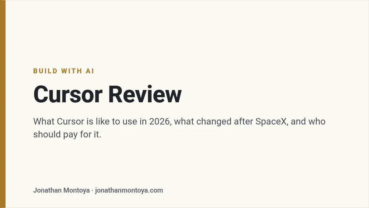 Title card: Cursor Review