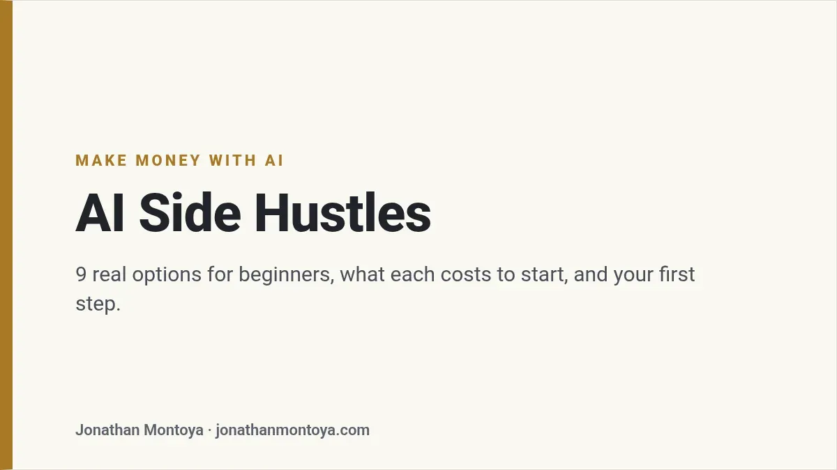Title card: AI Side Hustles