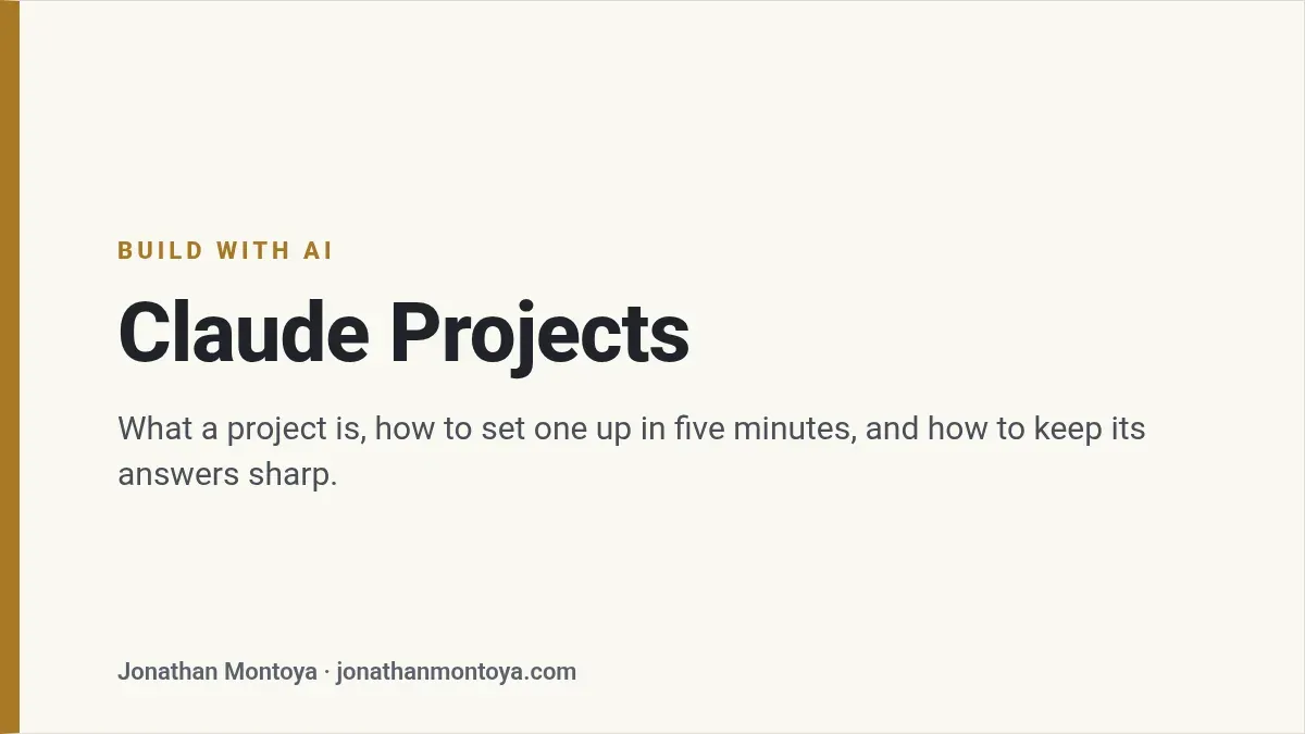 Title card: Claude Projects