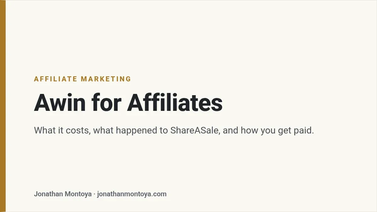 Title card: Awin for Affiliates