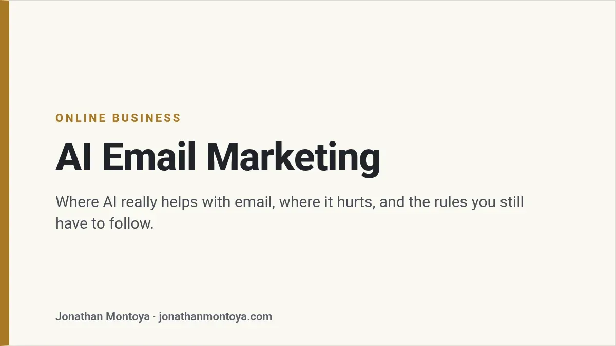 Title card: AI Email Marketing