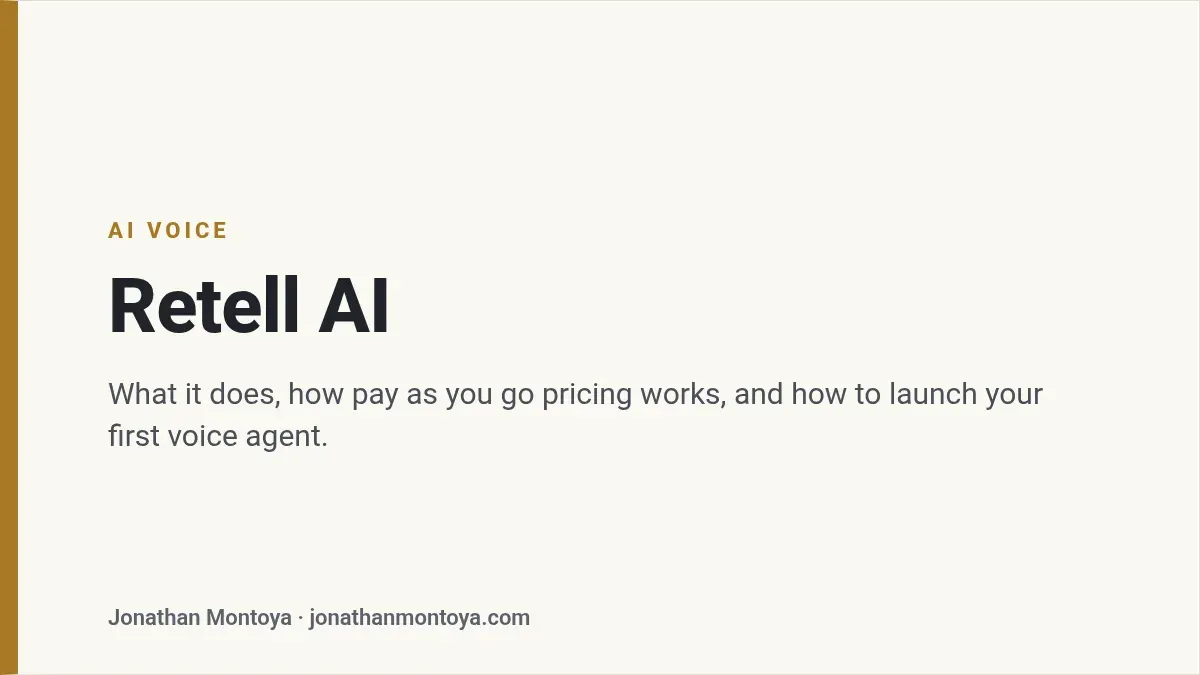 Title card: Retell AI