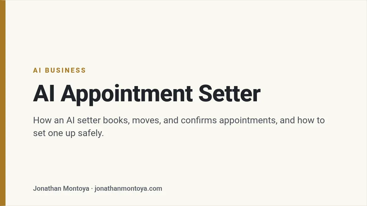 Title card: AI Appointment Setter