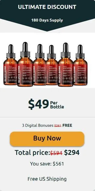 Gluco Gone-6-bottle