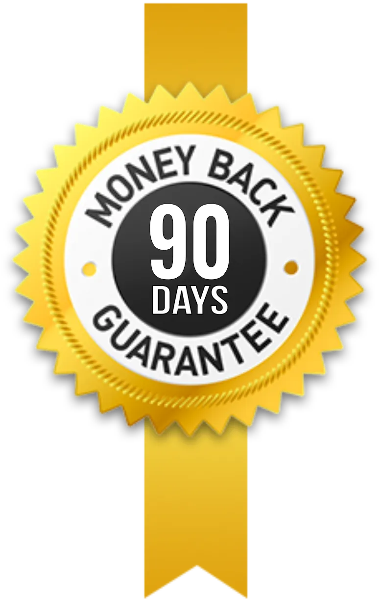 "Gorilla Flow 90 day money back guarantee badge"