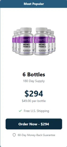 Memo Prime- 6 bottles