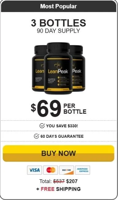 Lean Peak-3 bottles