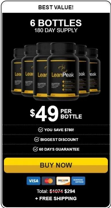 Lean Peak- 8 bottles
