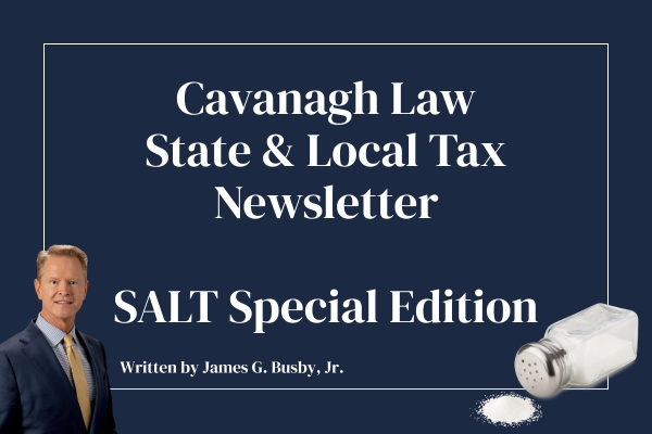 SPECIAL EDITION: Arizona SALT Newsletter Conformity Legislation