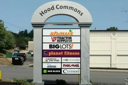 Modern composite deck with lights near Hood Commons in Derry NH