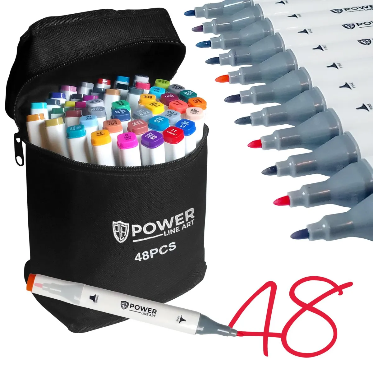 Art Supertips - Colorless Touchfive Markers - الوان ماركر -Alcohol Marker - for coloring - Alcohol based Illustration Markers - טושים מקצועיים לציור - Colorless Blender - 48 Color