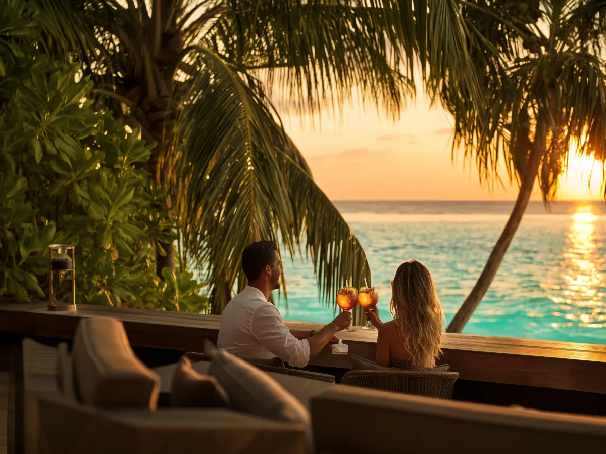 a body of water with mountains in the back