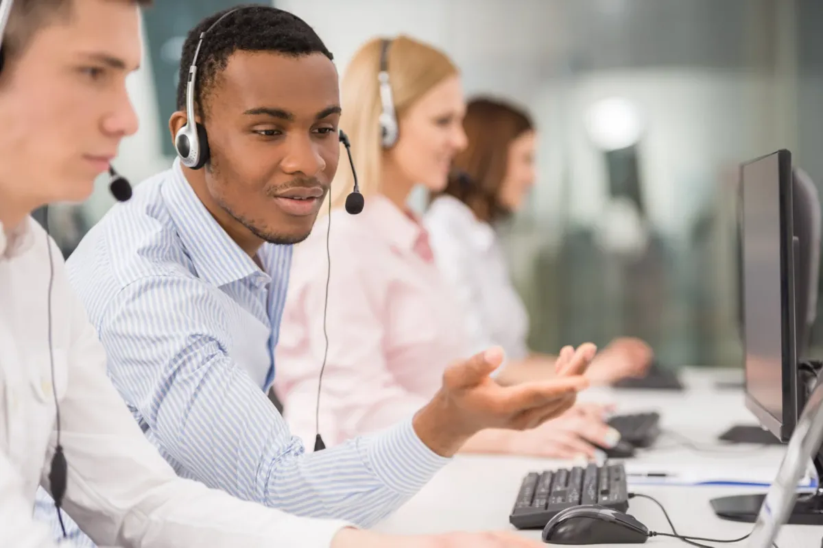 Call center agents providing appointment setting
