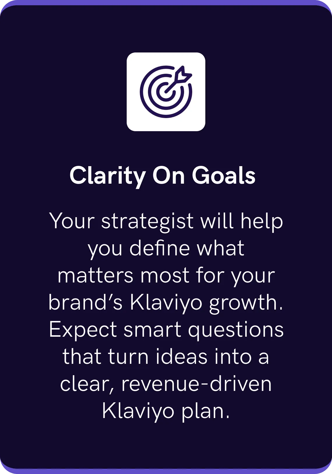 Clarity On Goals 