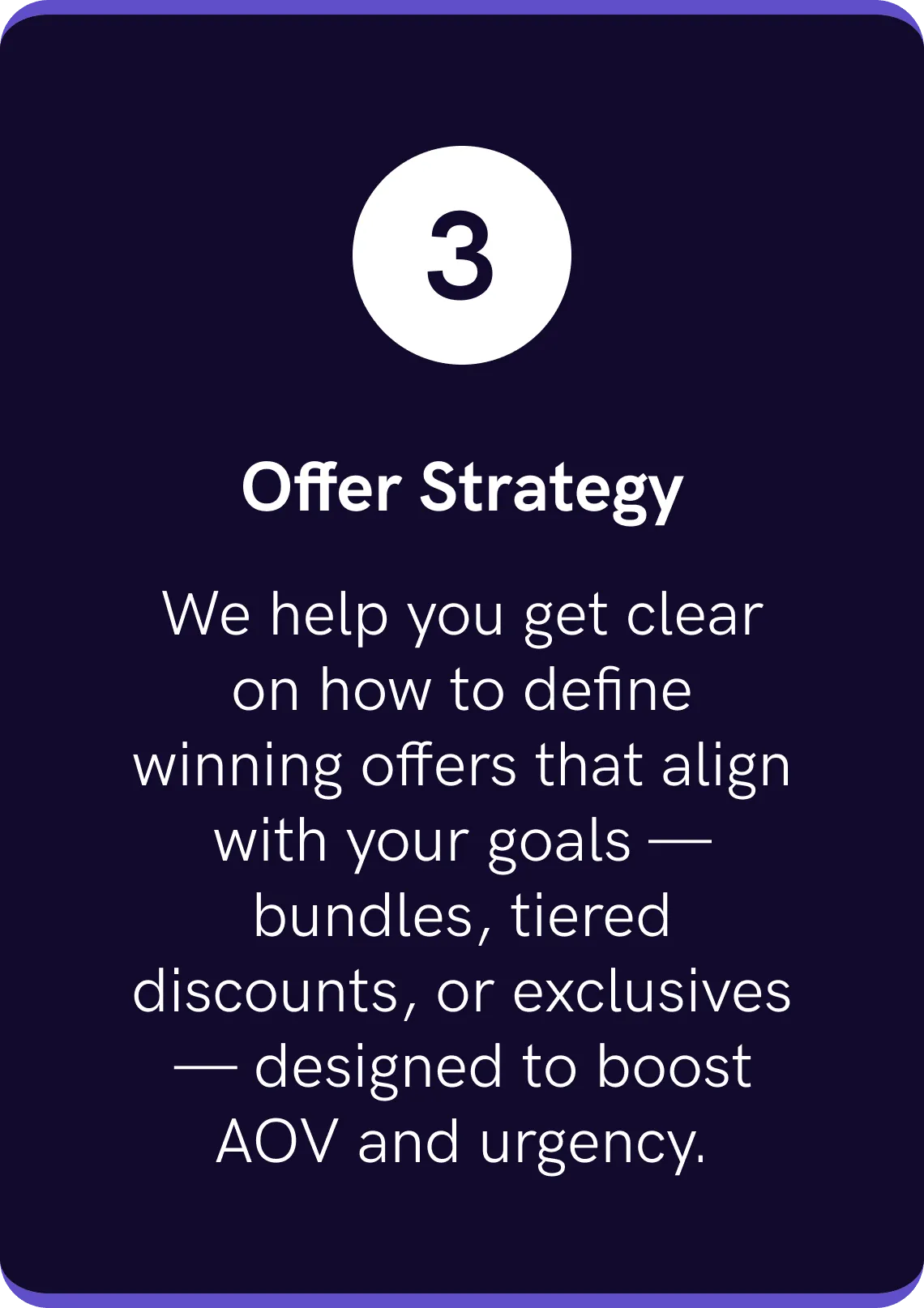 Offer Strategy