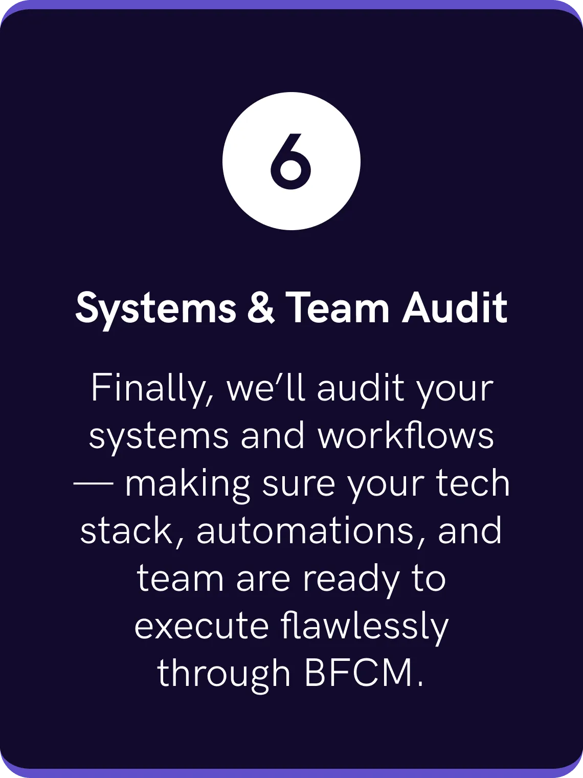Systems & Team Audit