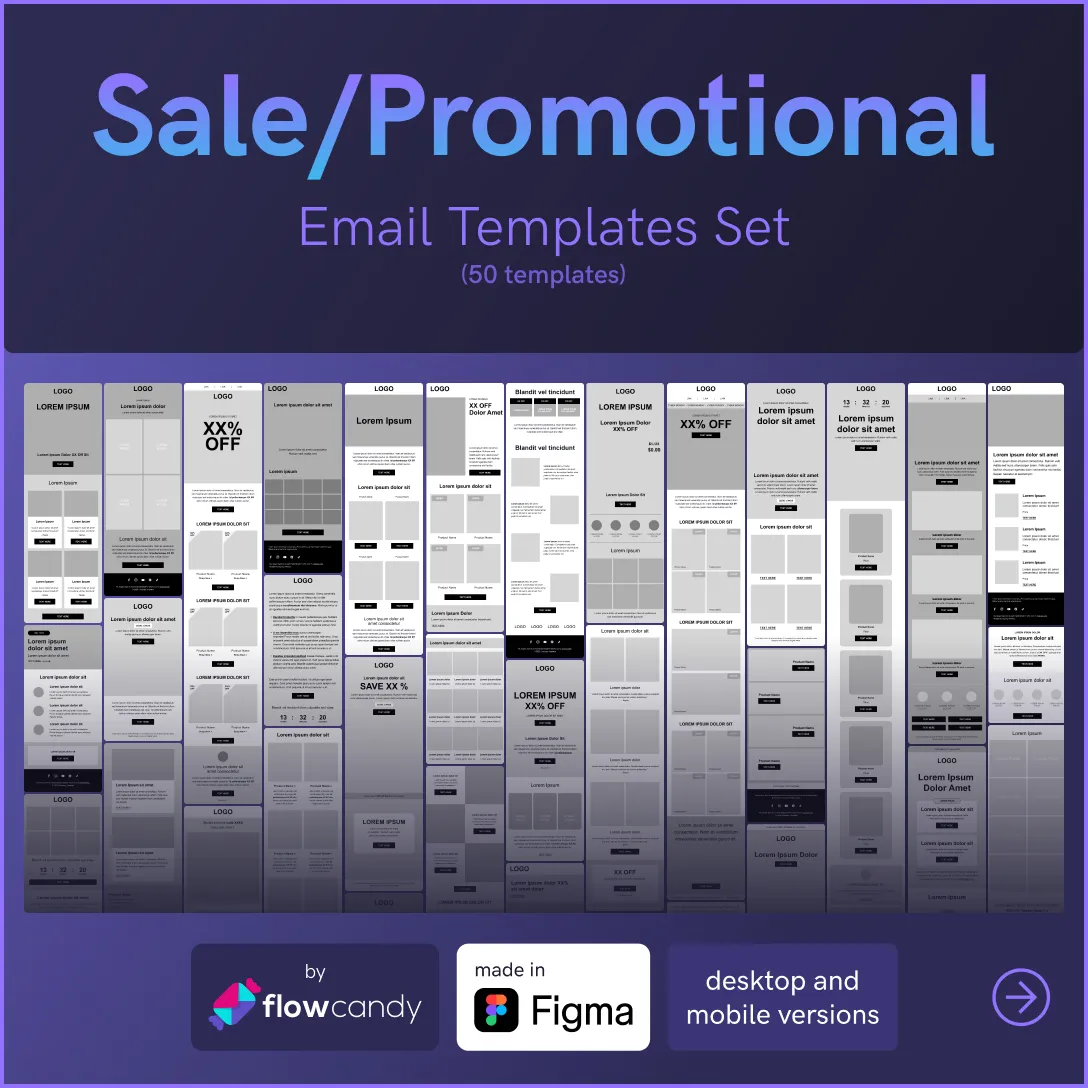50 Promotional Email Template Set