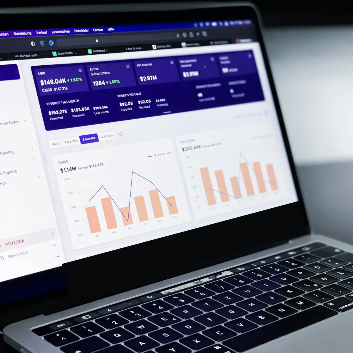 CRM Dashboard und Sales Pipeline Board