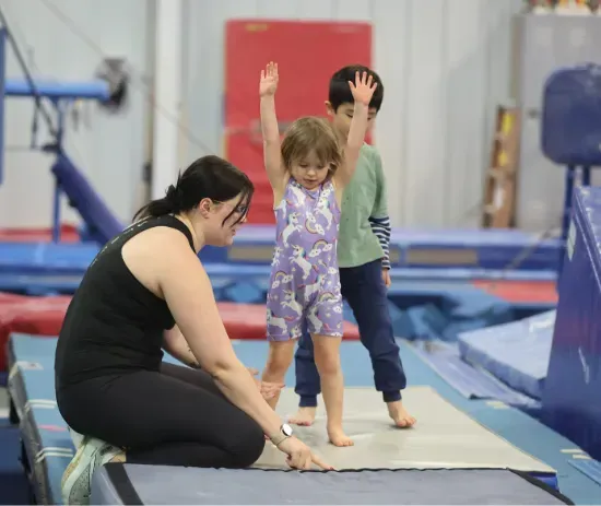 Kids gymnastics at Pinnacle Gymnastics in Medina Ohio