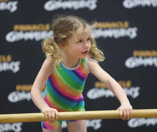 Kids gymnastics at Pinnacle Gymnastics in Medina Ohio