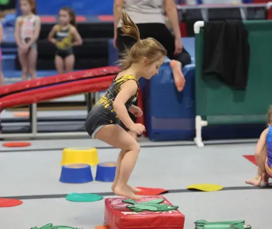 Kids gymnastics at Pinnacle Gymnastics in Medina Ohio