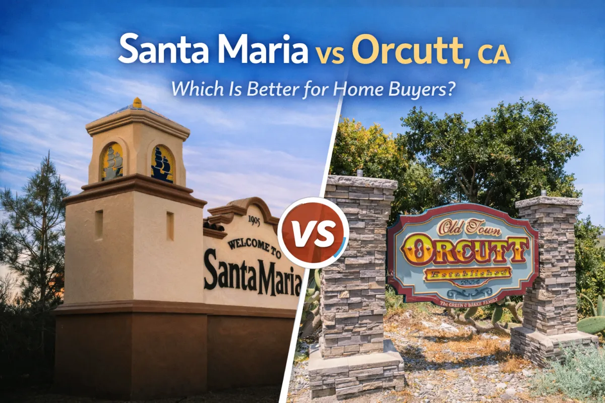 Santa Maria vs Orcutt CA home comparison — Central Coast California real estate guide by Lisa Bognuda Realtor