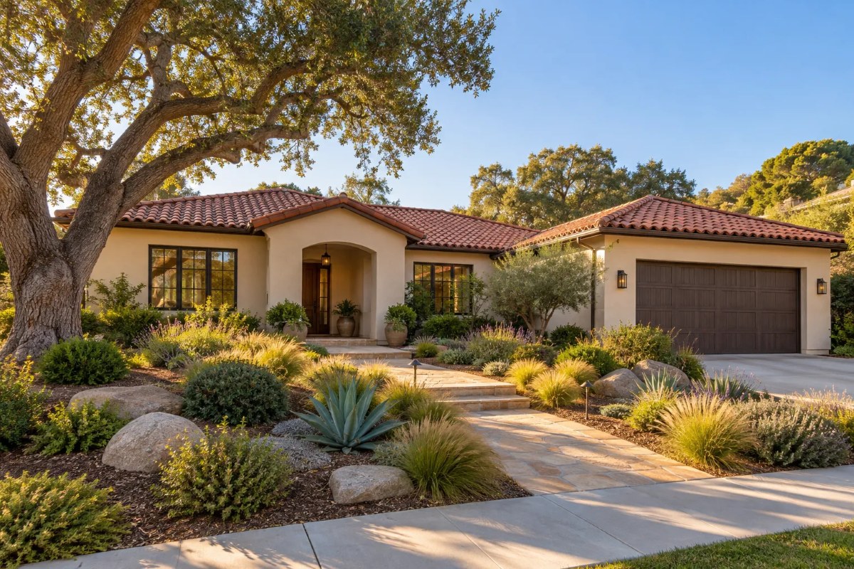 Single-story home in Orcutt, California with a front yard, representing a right-sizing move