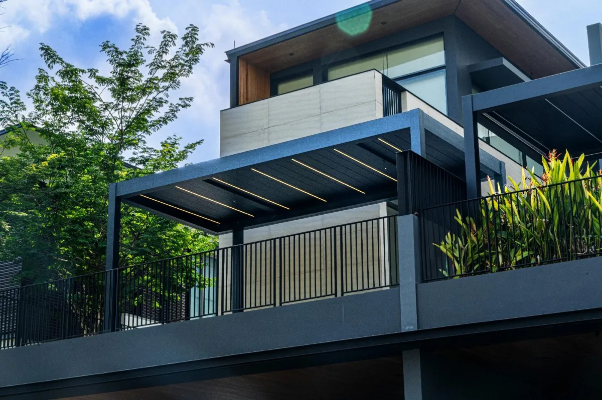pergola on landed property