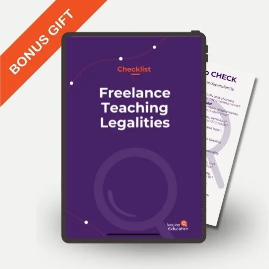 bonus gift: Freelance teaching leaglities