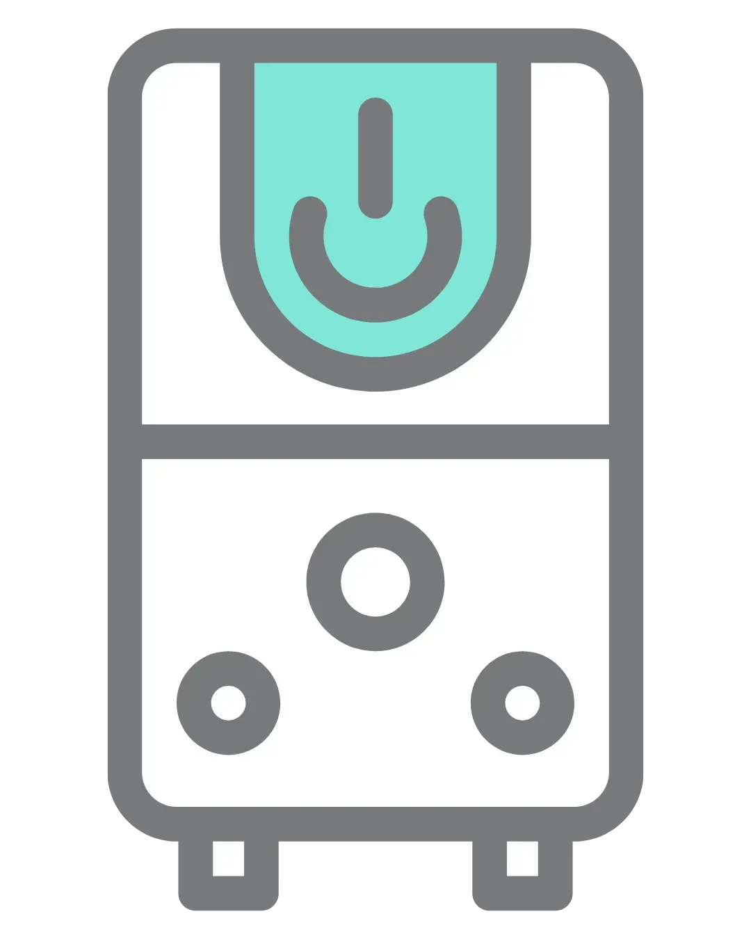 Water heater and insulation service icon representing efficient water heating systems
