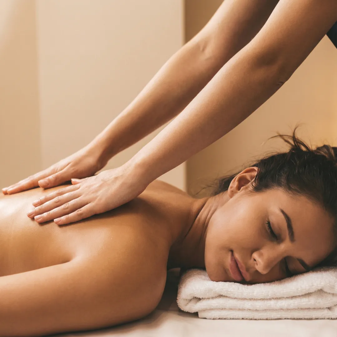 Gentle massage technique promoting deep relaxation and rest