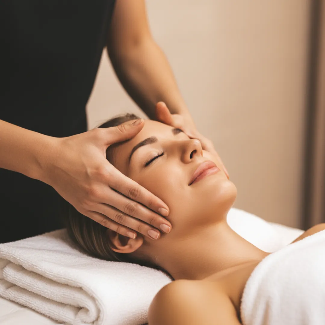 Hydrating facial treatment with cleansing and exfoliation