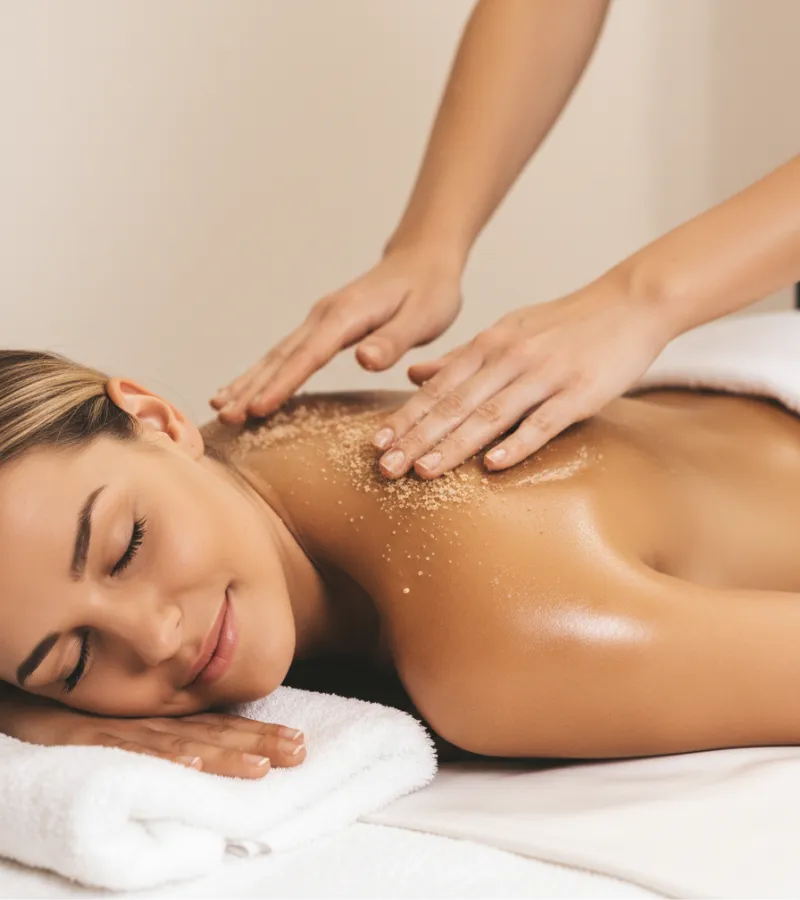 Full-body exfoliating scrub treatment at Wonderful Massage Holmview