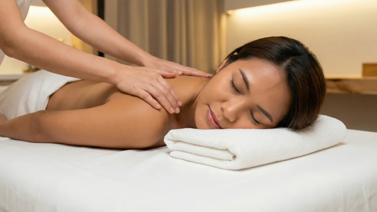 Remedial massage session with deep pressure at Wonderful Massage Holmview
