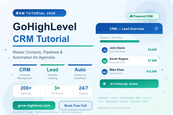 gohighlevel crm tutorial complete setup guide for agencies 2026