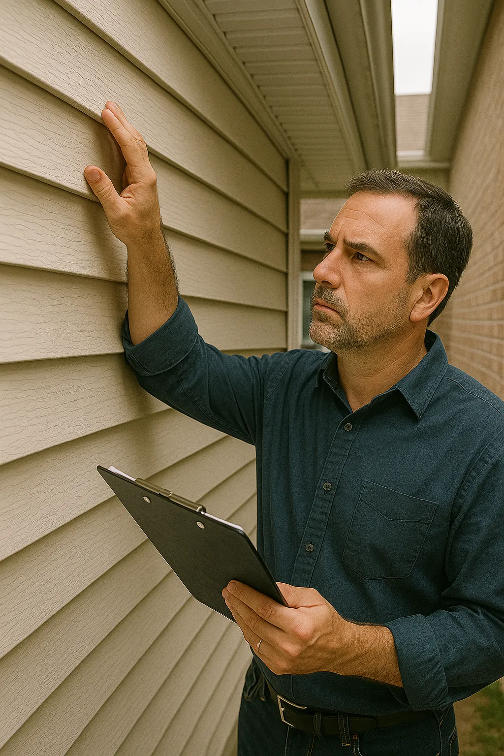 Certified home inspector in Charlotte, NC inspecting HVAC system during home inspection | Charlotte Home Inspector Pros